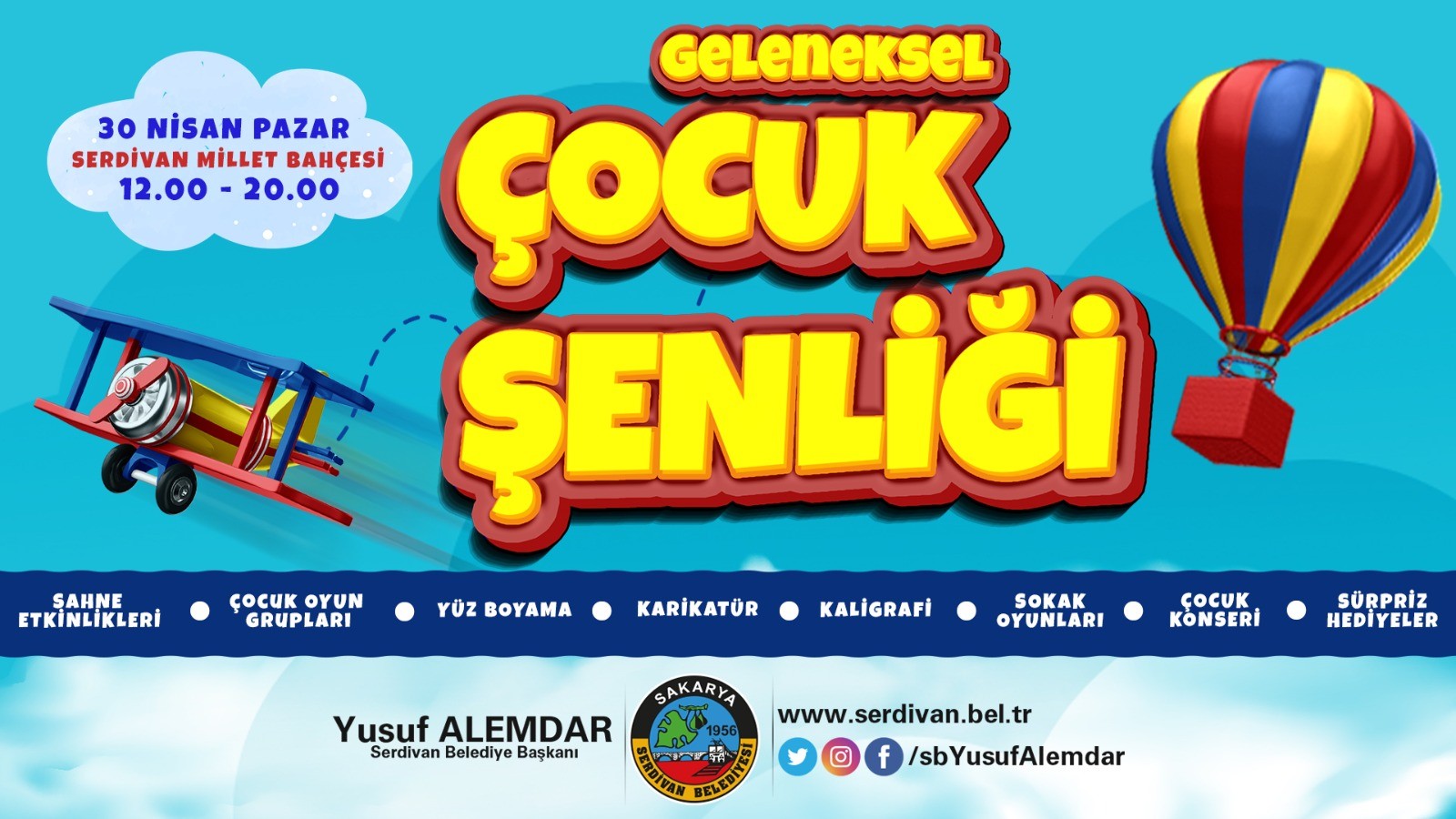 Serdivan’da Geleneksel Çocuk Şenliği Heyecanı