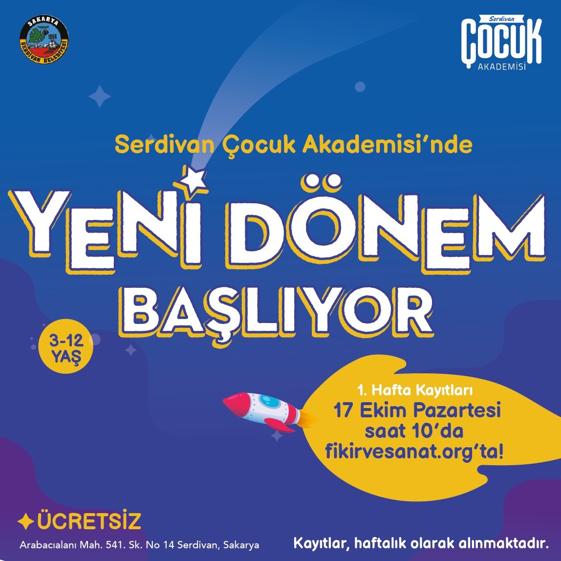 Çocuk Akademisi’nde Yeni Dönem Başlıyor