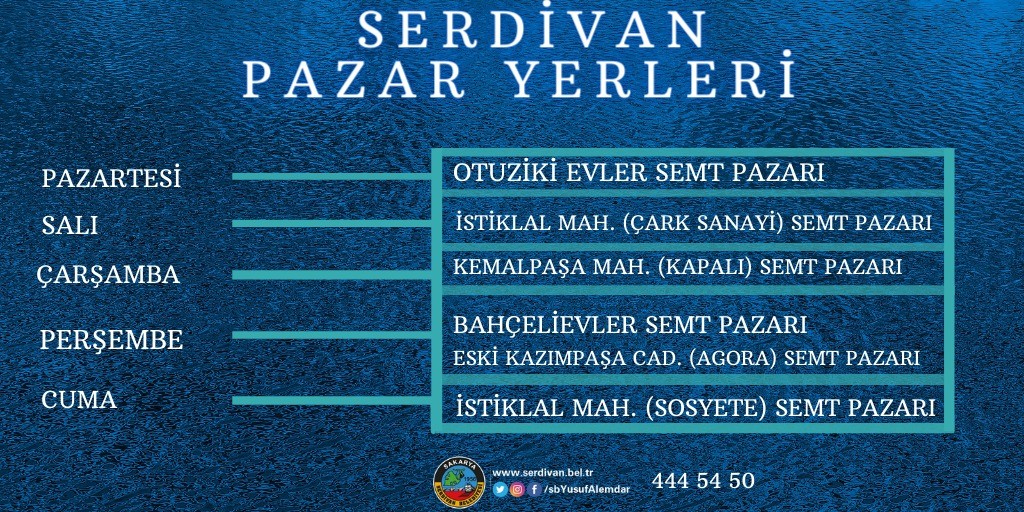 Serdivan Semt Pazarlarına Yeni Düzenleme  