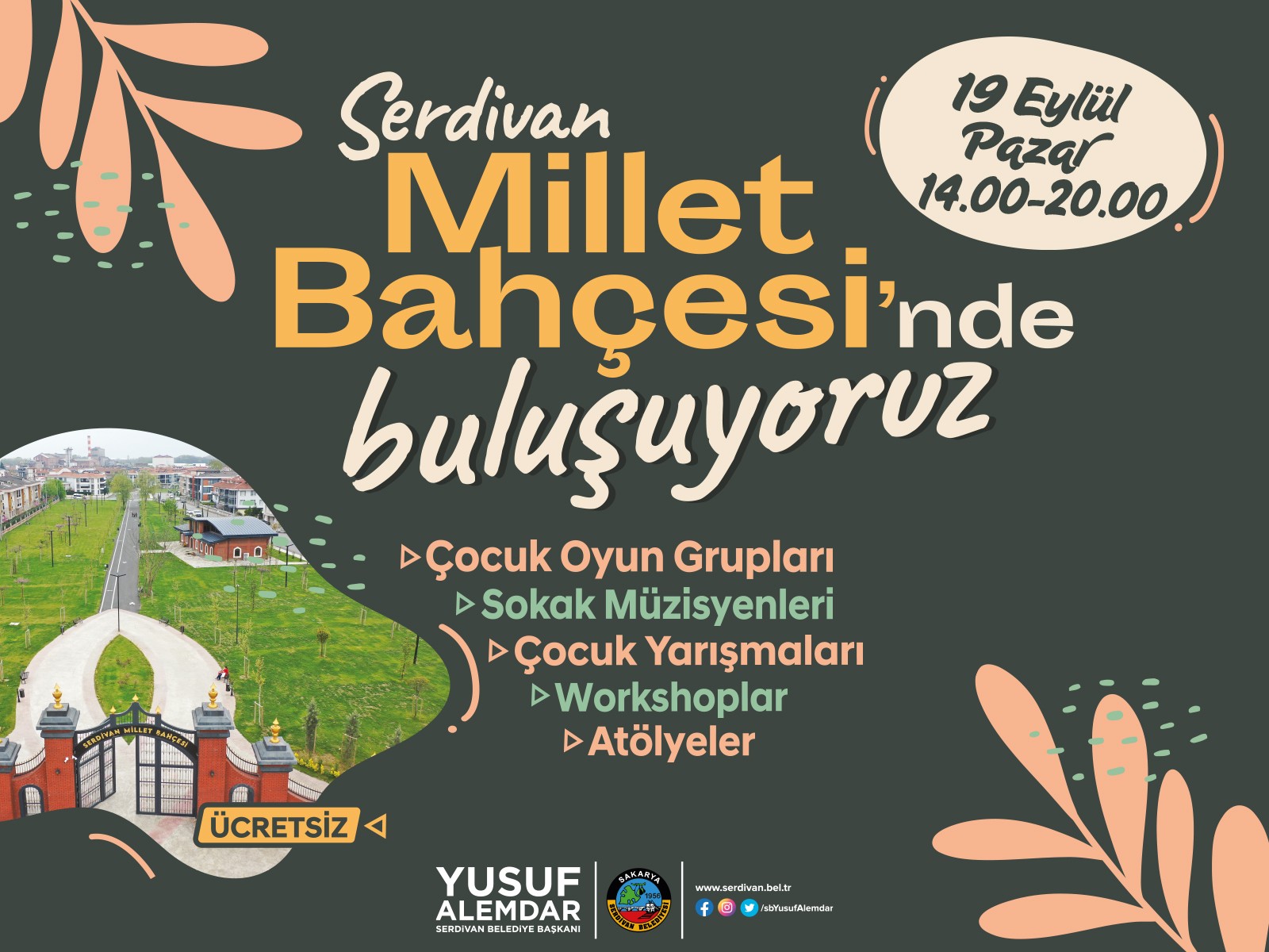 Serdivan Millet Bahçesi’nde Buluşuyoruz