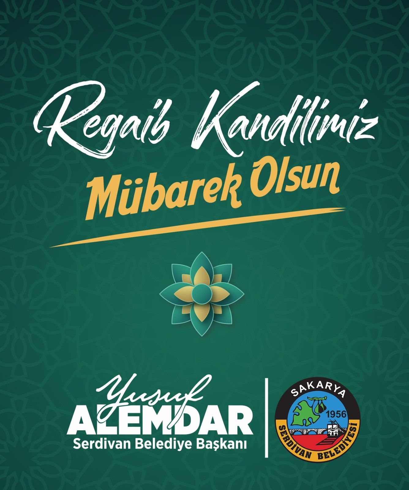 Başkan Alemdar’ın Regaip Kandili Mesajı