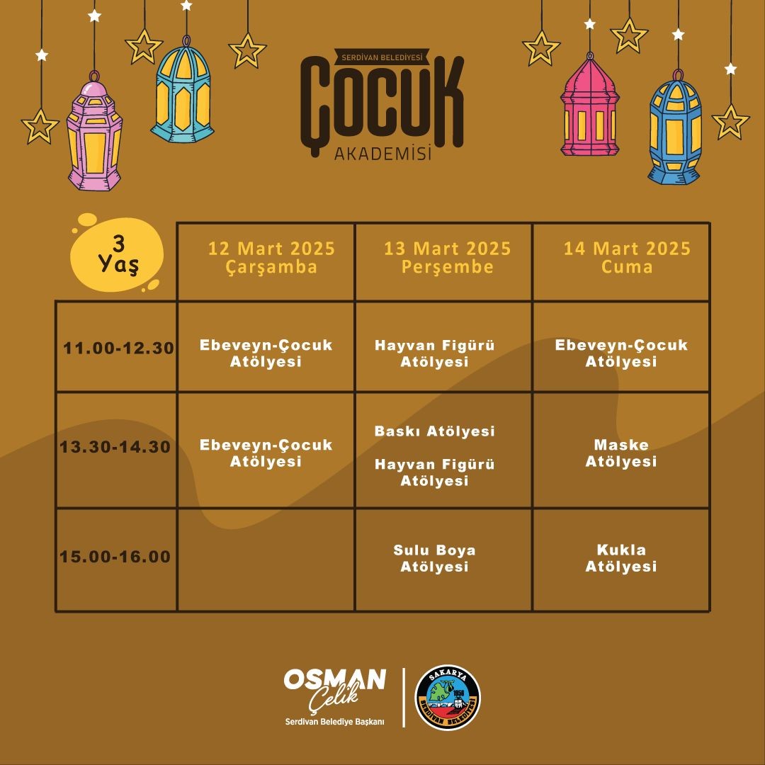 Serdivan Çocuk Akademisi’nde Ramazan Okulu Devam Ediyor