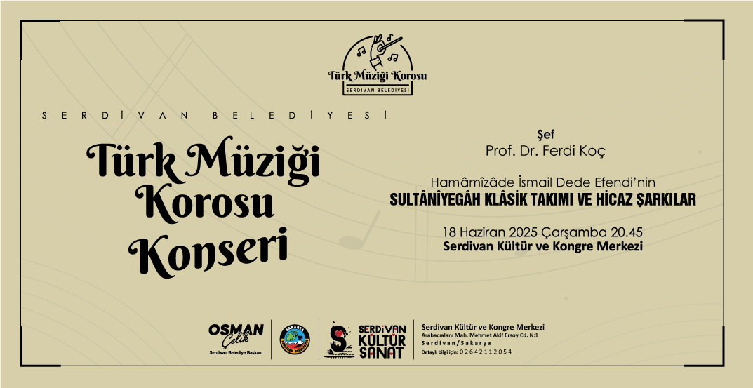 Serdivan Belediyesi Türk Müziği Korosu Konseri